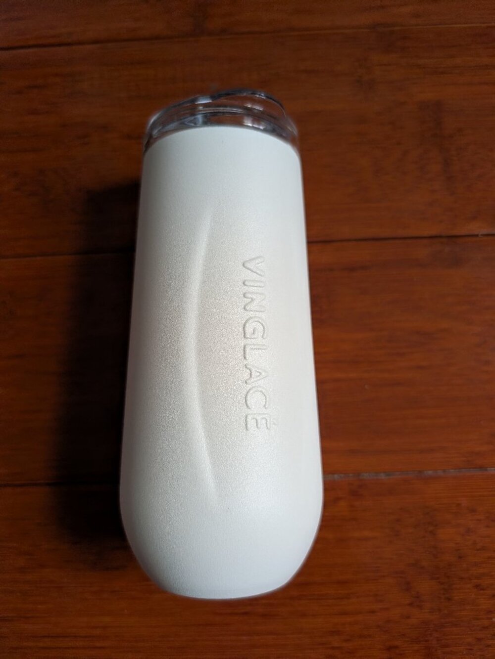 White Vinglacé insulated champagne tumbler
